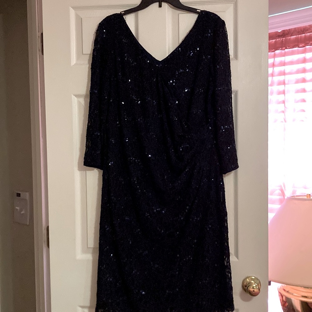 Black sequined dress